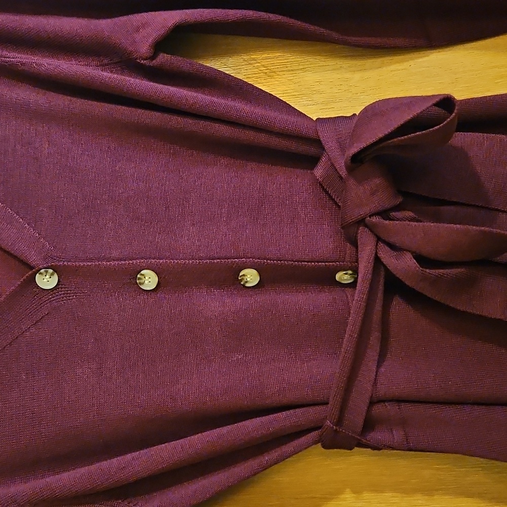 Nina Leonard Deep Wine/ Burgundy Knit Fabric - Picture 4 of 6